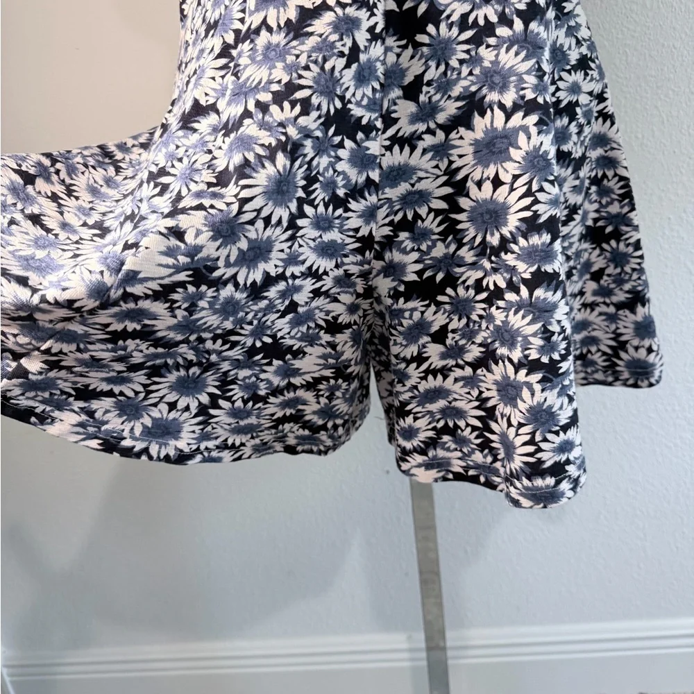 Vintage Daisy Floral Skort Dress Spaghetti Strap Made in USA Size L - Picture 2 of 7